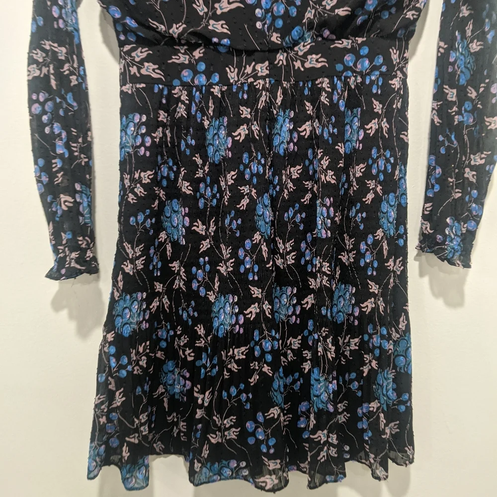 Whistles Elderberry Print Dobby Dress - Picture 9 of 14